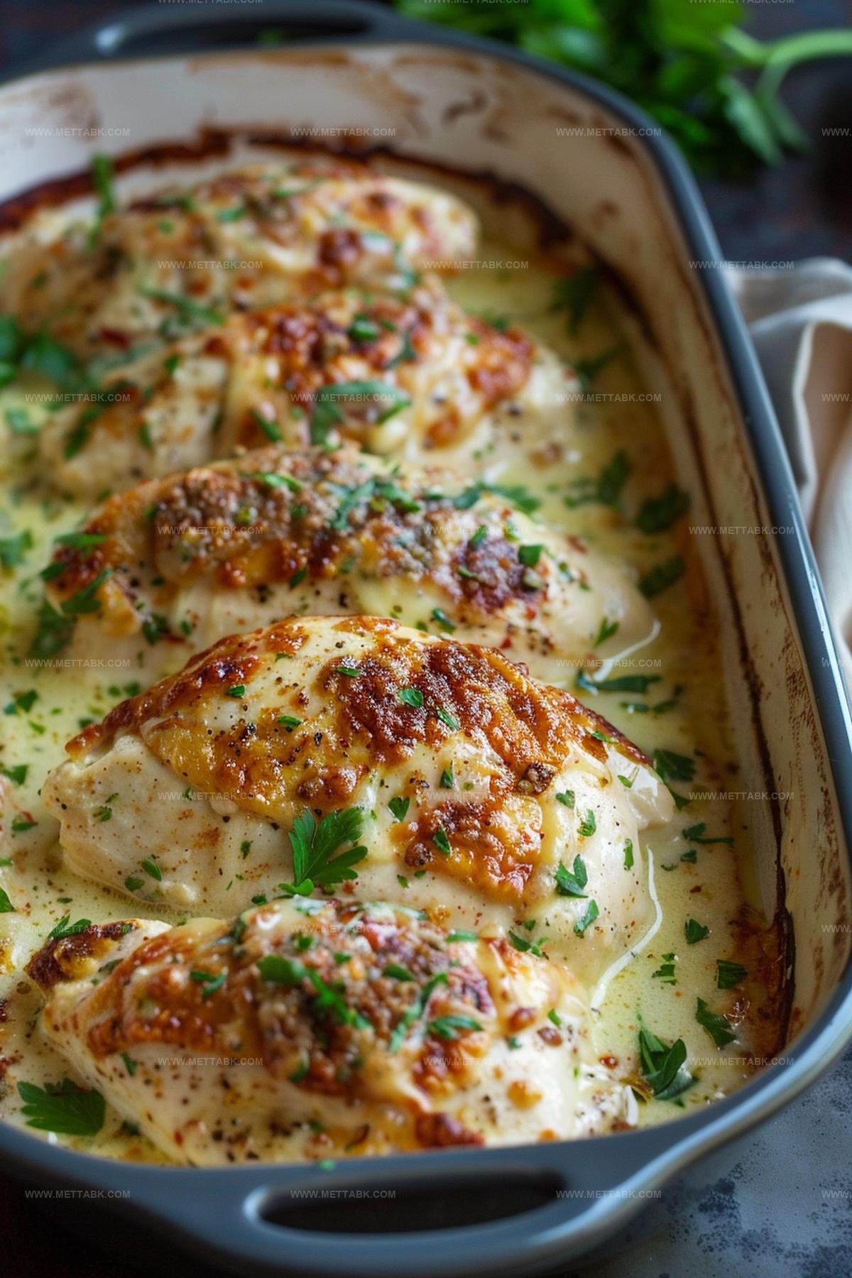 Baked Caesar Chicken Recipe