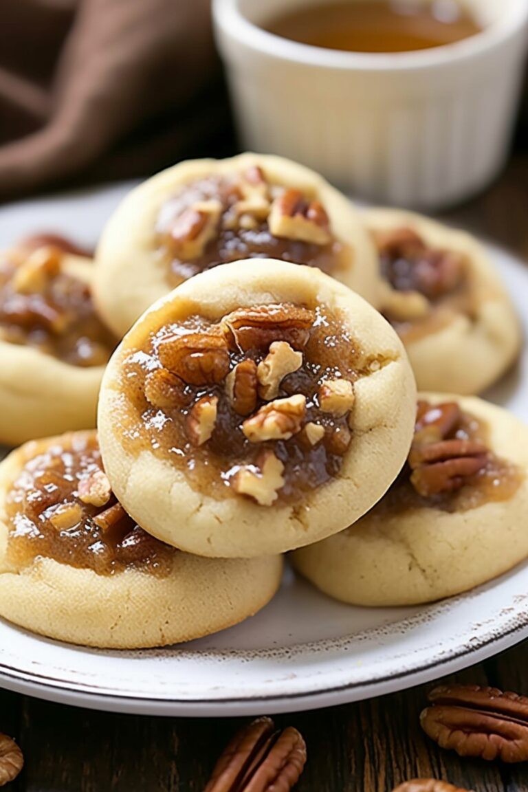 Pecan Pie Thumbprint Cookies Recipe