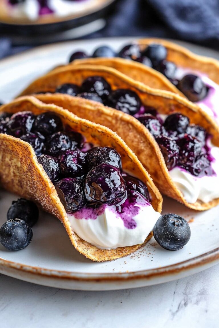 Blueberry Cheesecake Tacos Recipe