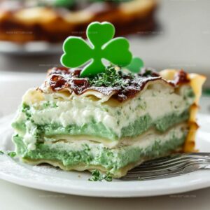 St. Patricks Day Shamrock Lasagna Dessert Recipe