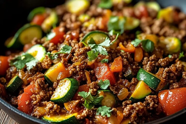 Mexican Zucchini And Ground Beef Skillet Recipe