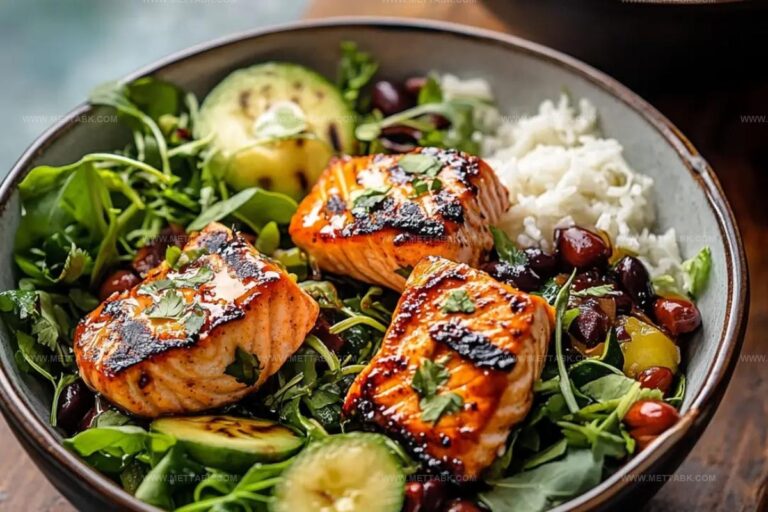 Spicy Chipotle Honey Salmon Bowls Recipe