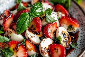 Balsamic Strawberry Caprese Recipe