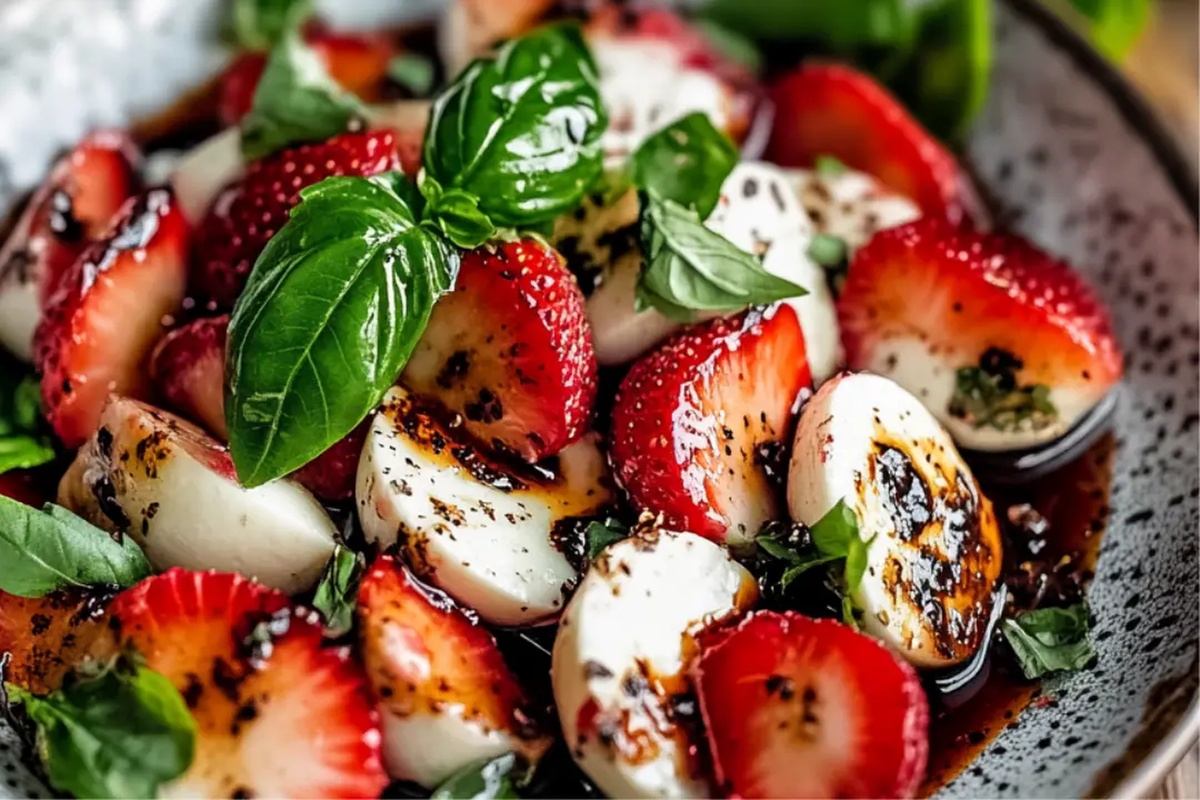 Balsamic Strawberry Caprese Recipe