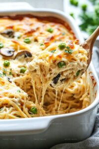 Chicken Tetrazzini Pasta Bake Recipe