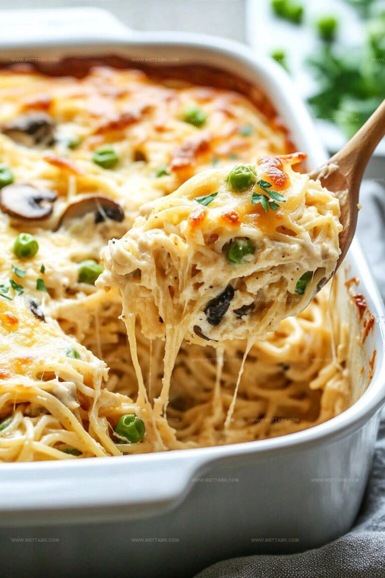 Chicken Tetrazzini Pasta Bake Recipe