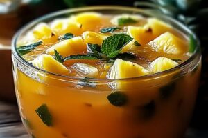 Tropical Pineapple Lemonade Punch Recipe