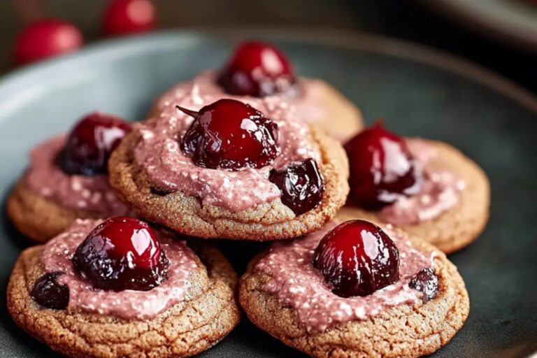 Chocolate Cherry Blossom Cookies Recipe