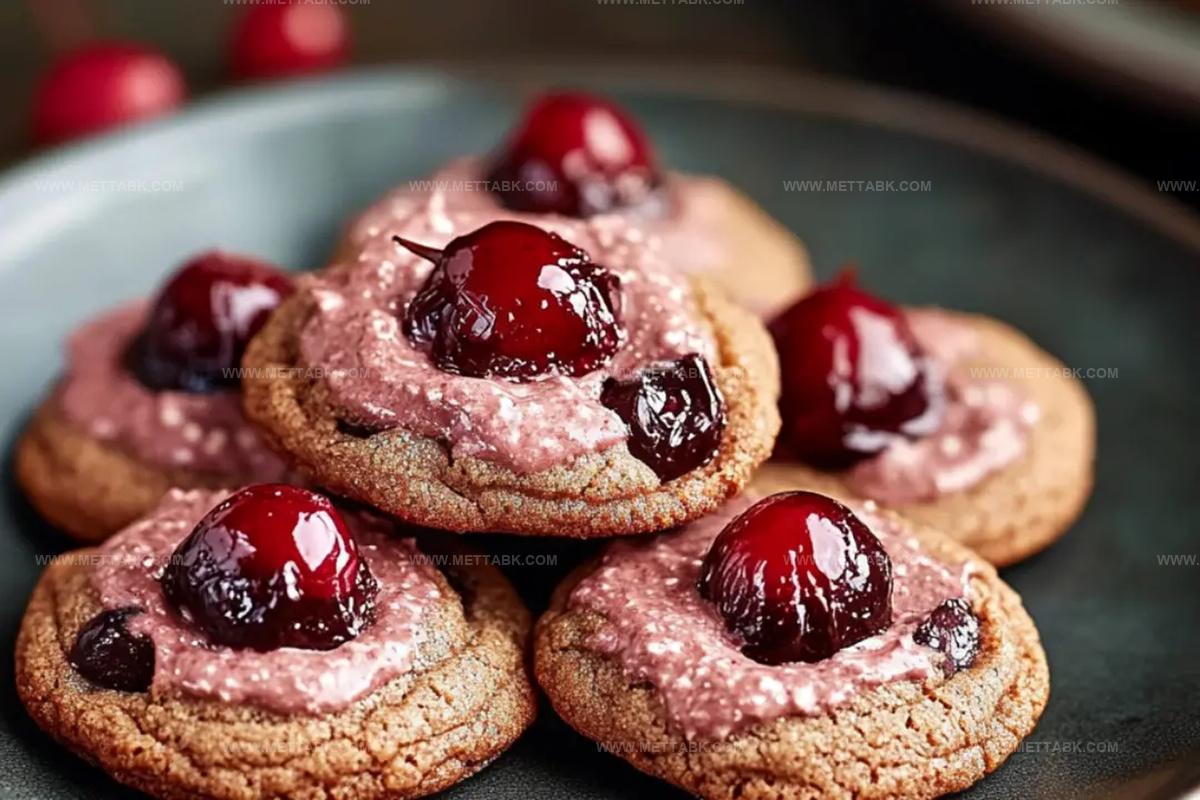 Chocolate Cherry Blossom Cookies Recipe