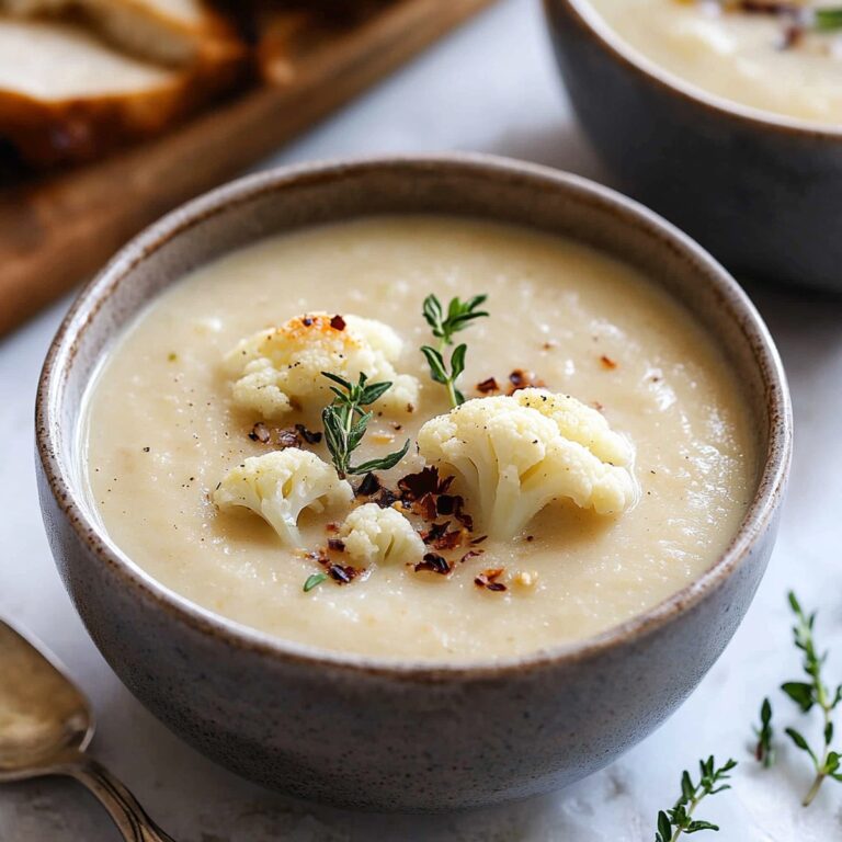 Vegan Cauliflower Soup Recipe