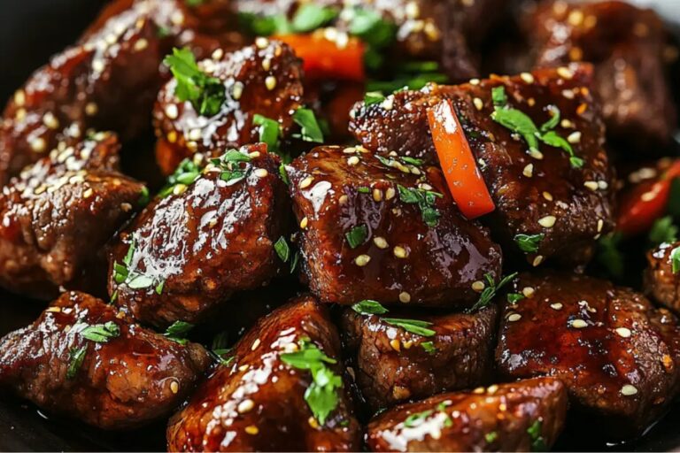 Air Fryer Honey Garlic Steak Sweet Pepper Bites Recipe