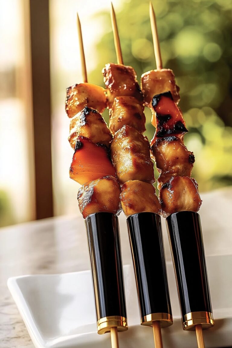 Tropical Hawaiian Chicken Skewers Recipe