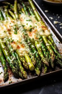 Cheesy Garlic Roasted Asparagus Recipe
