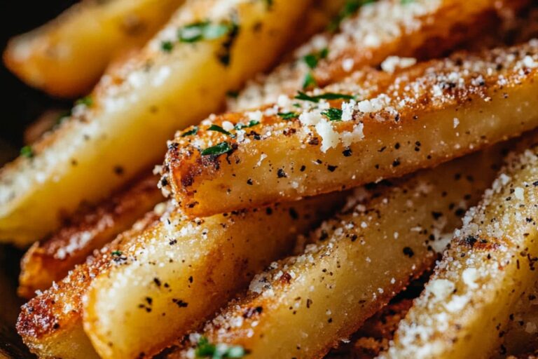 Crispy Air Fryer Garlic Parmesan Fries Recipe