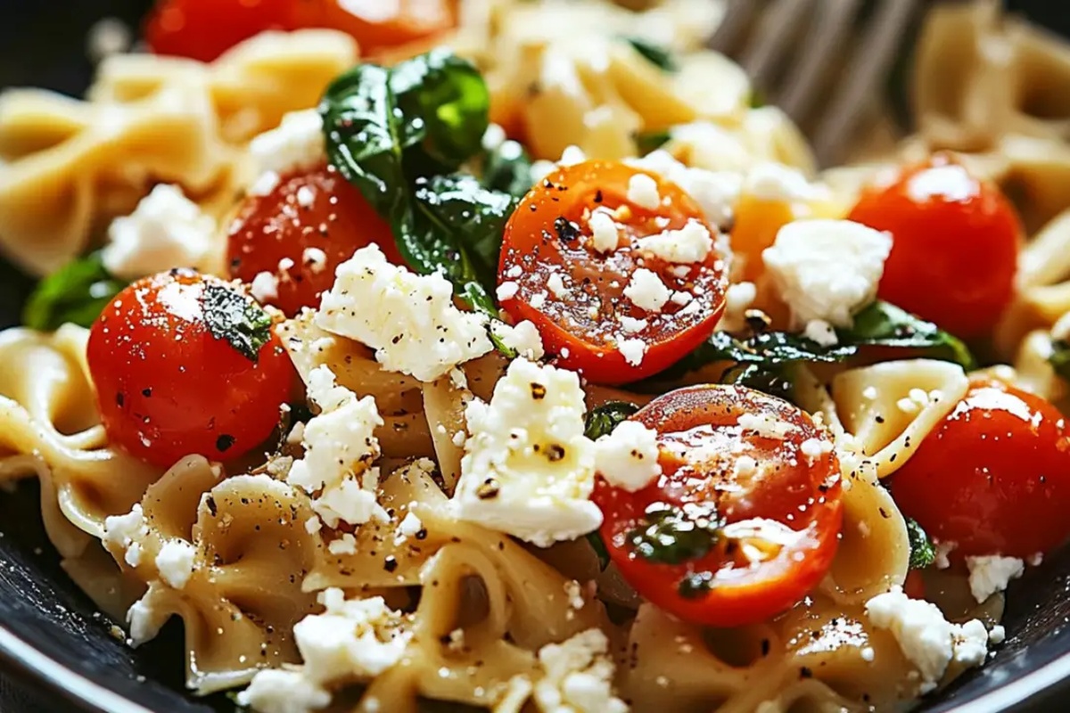 Pasta With Feta And Cherry Tomatoes Recipe