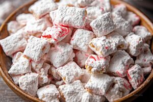 White Chocolate Peppermint Puppy Chow Recipe
