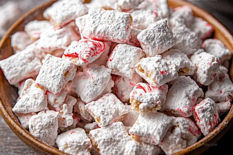 White Chocolate Peppermint Puppy Chow Recipe