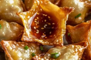 Crab Rangoons With Orange Sweet Chili Dipping Sauce Recipe