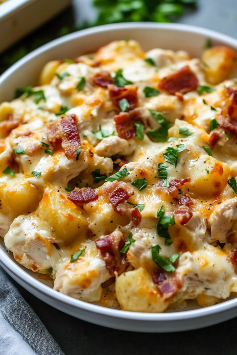 Chicken Bacon Ranch Casserole With Potatoes Recipe