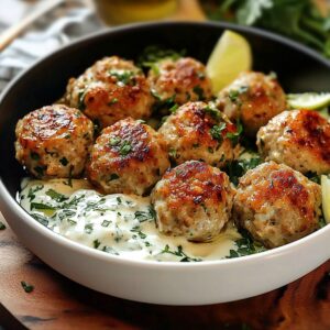 Greek Chicken Meatballs Recipe