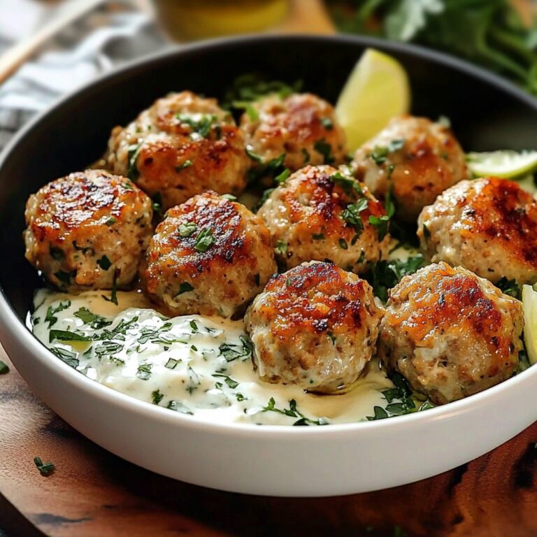 Greek Chicken Meatballs Recipe
