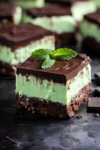Chocolate Mint Cheesecake Bars Recipe
