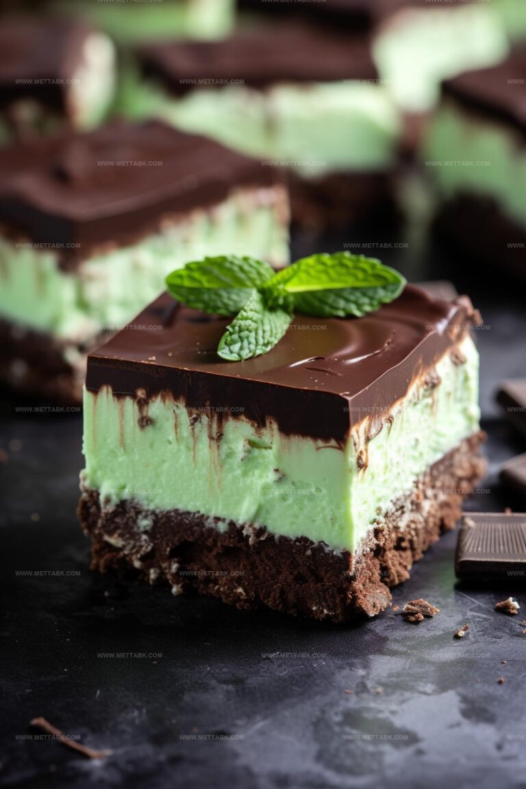 Chocolate Mint Cheesecake Bars Recipe