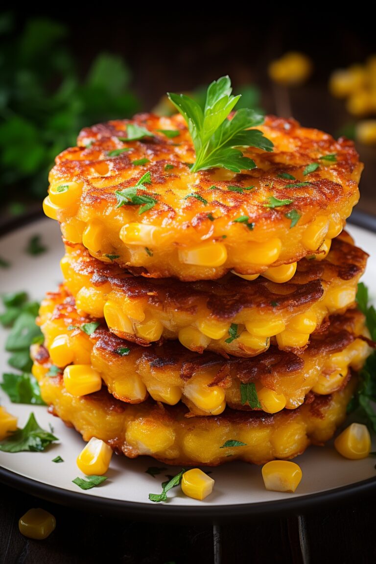 Cheesy Corn Fritters Recipe