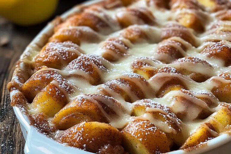 Cinnamon Roll Apple Bake Recipe