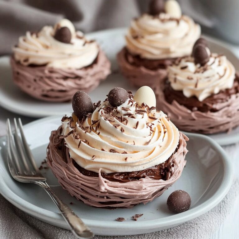 Chocolate Meringue Easter Nests Recipe