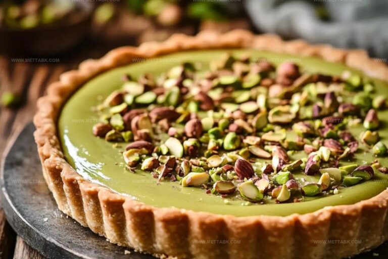 Irresistible Pistachio Tart With Creamy Pistachio Paste Recipe