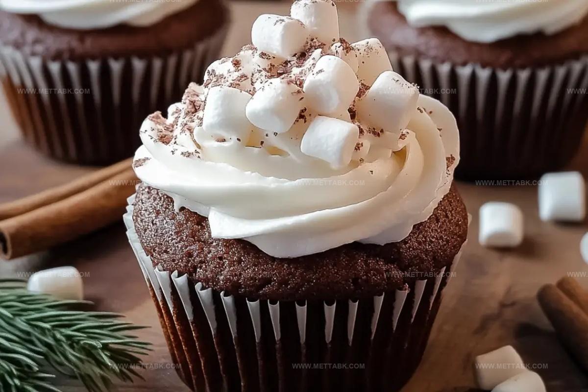 Hot Cocoa Cupcakes With Marshmallow Frosting Recipe