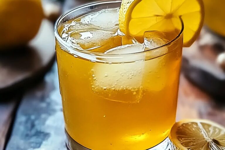 Lemon Ginger Iced Green Tea With Honey Recipe