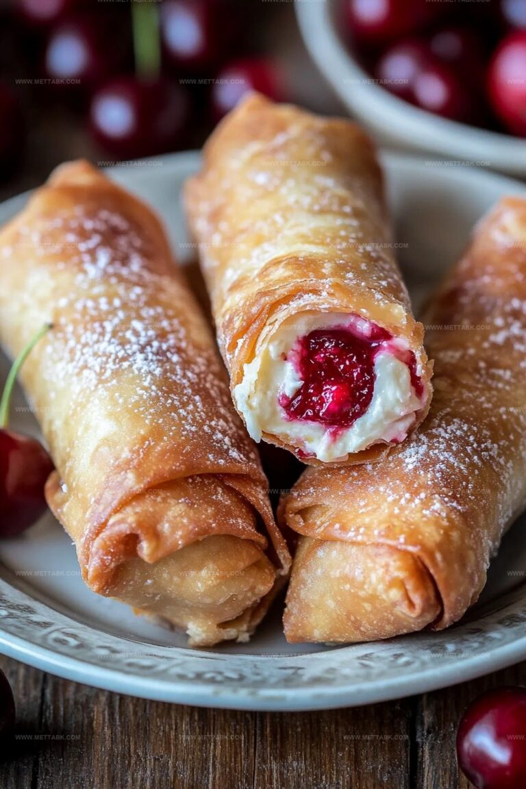 Cherry Cheesecake Egg Rolls Recipe