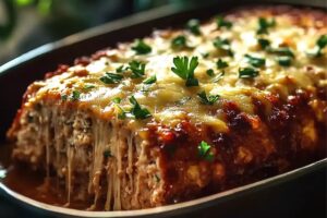 Garlic Parmesan Chicken Meatloaf Recipe