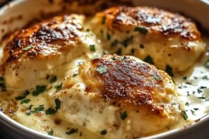 Golden Baked Cream Cheese Chicken Recipe