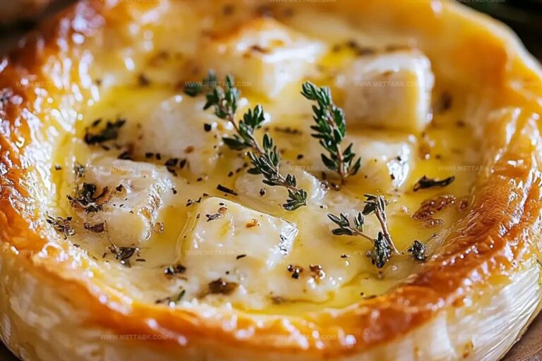 Garlic Butter Baked Brie Recipe