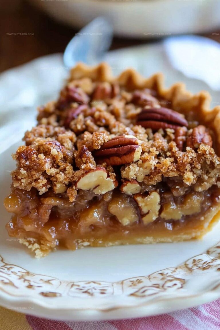 Pecan Pie With Streusel Topping Recipe