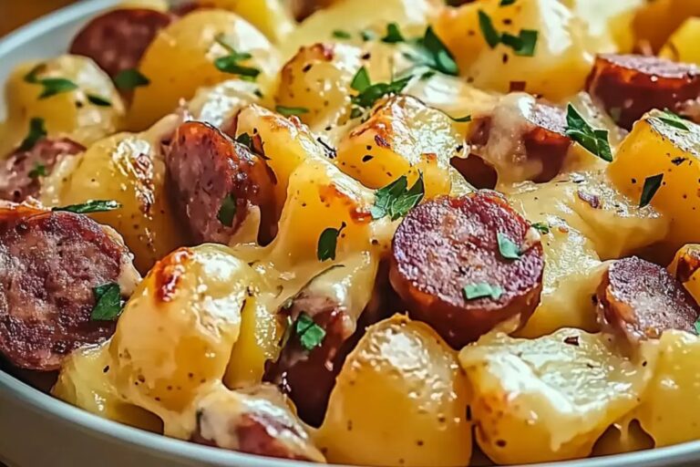 Cheesy Ranch Potatoes And Smoked Sausage Recipe