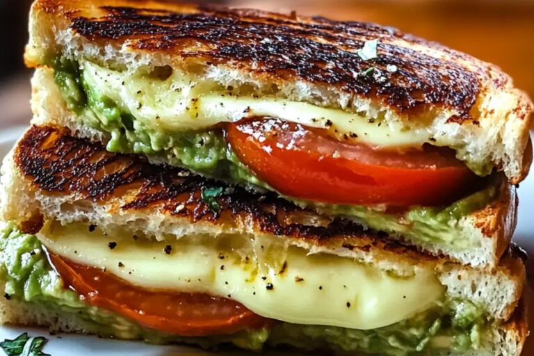 Avocado, Mozzarella, And Tomato Grilled Cheese Recipe