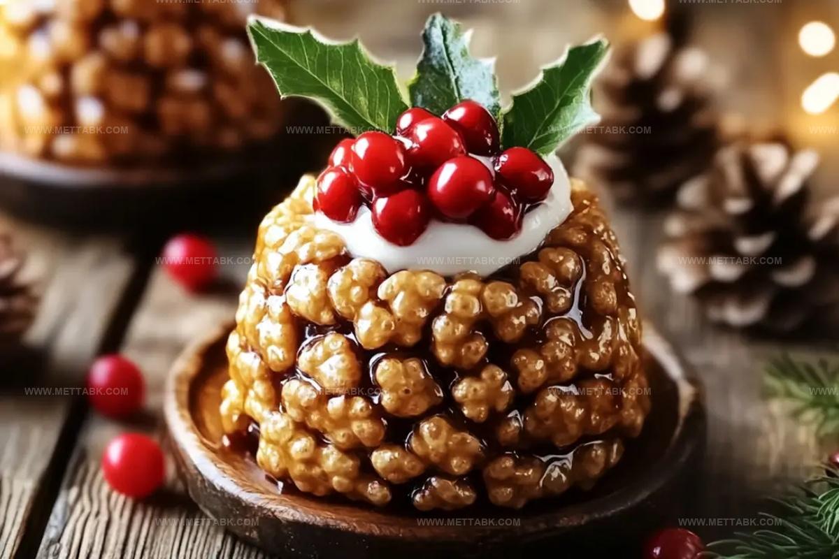 Rice Krispie Christmas Puddings Recipe