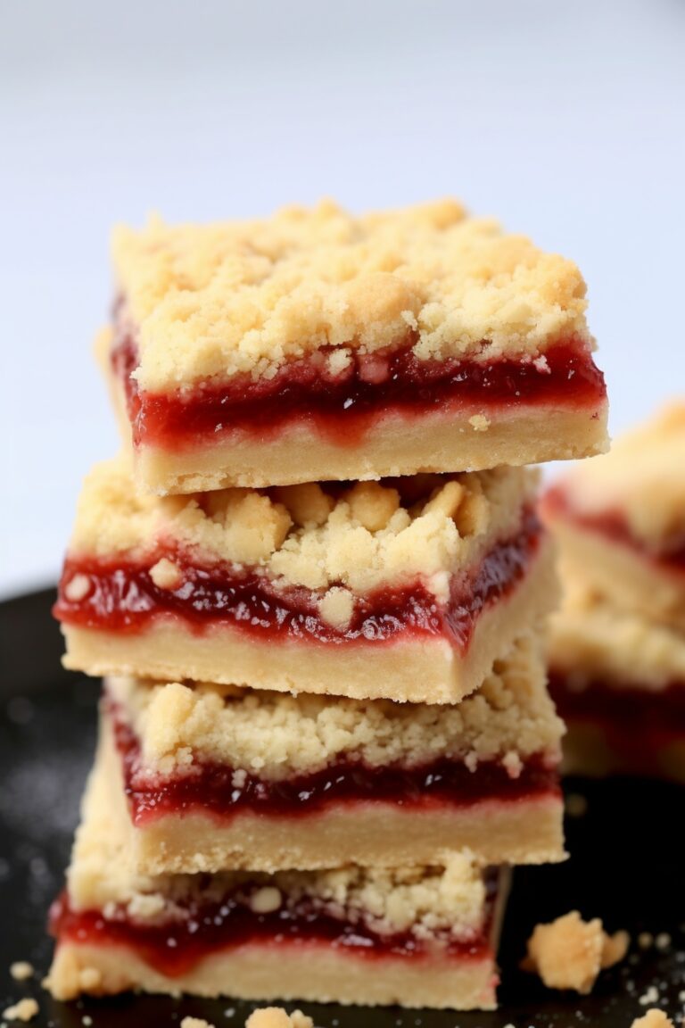 Jam Shortbread Bars Recipe