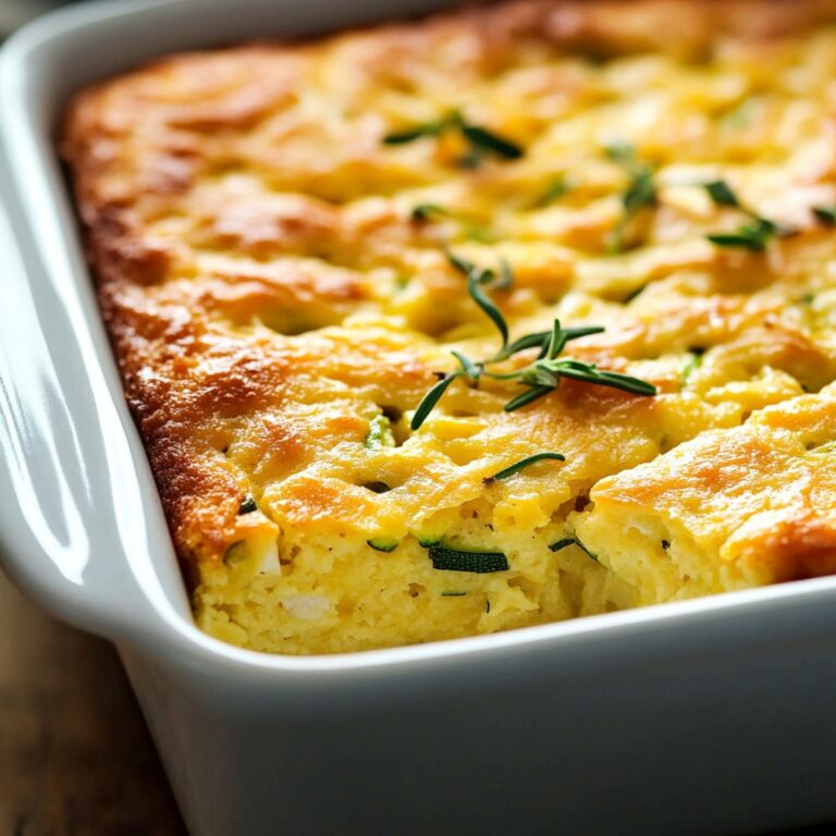 Zucchini Cornbread Casserole Recipe