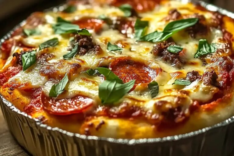 Low Carb Crustless Pizza Bowl Recipe