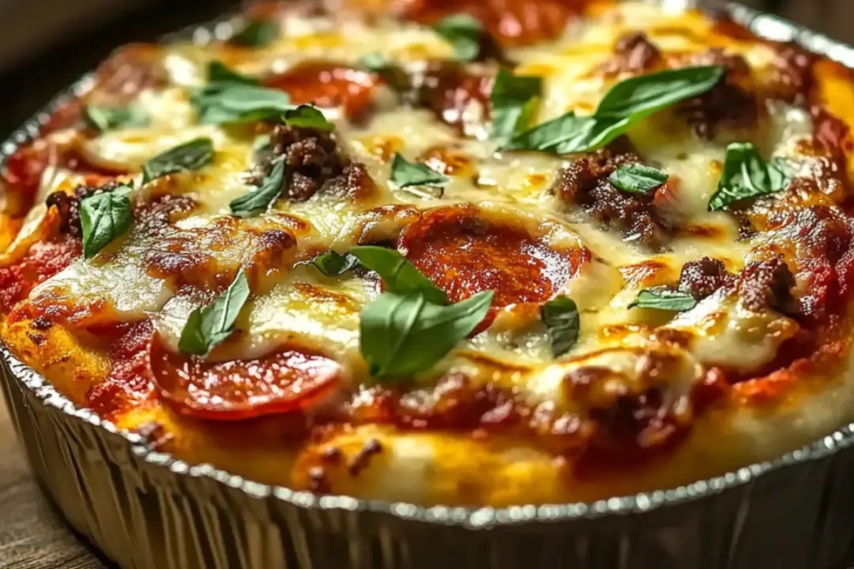 Low Carb Crustless Pizza Bowl Recipe