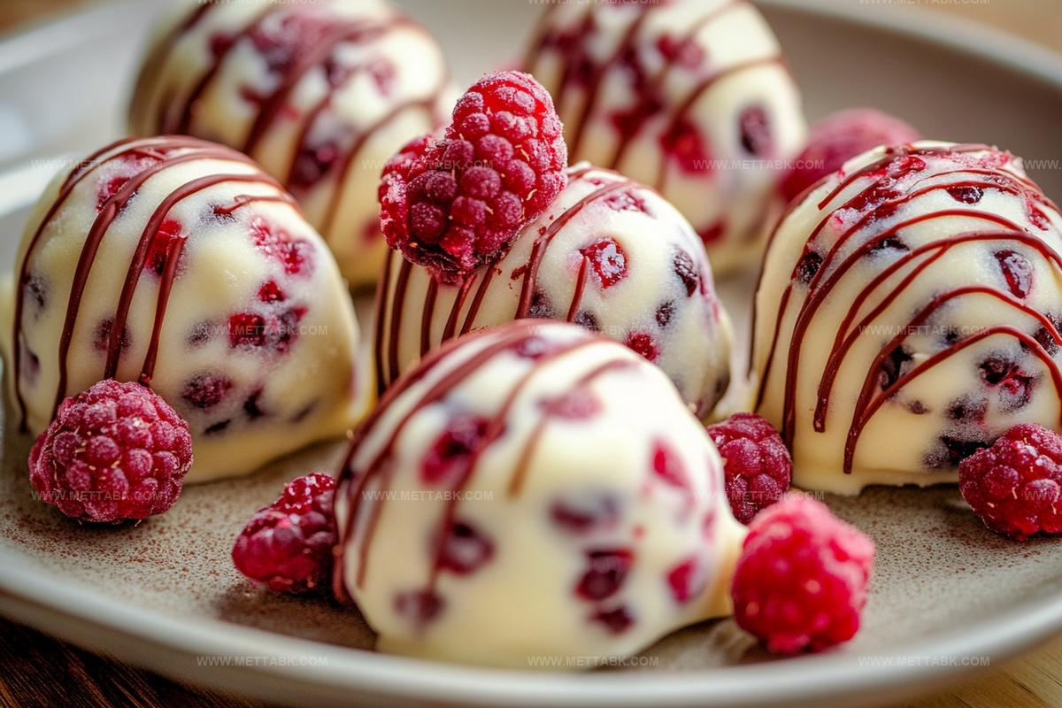 White Chocolate Raspberry Cheesecake Balls Recipe