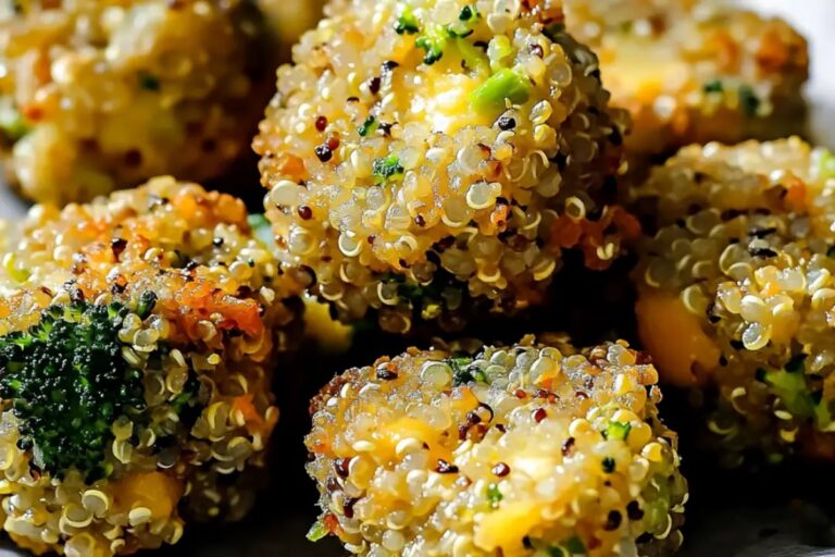 Broccoli Cheddar Quinoa Bites Recipe
