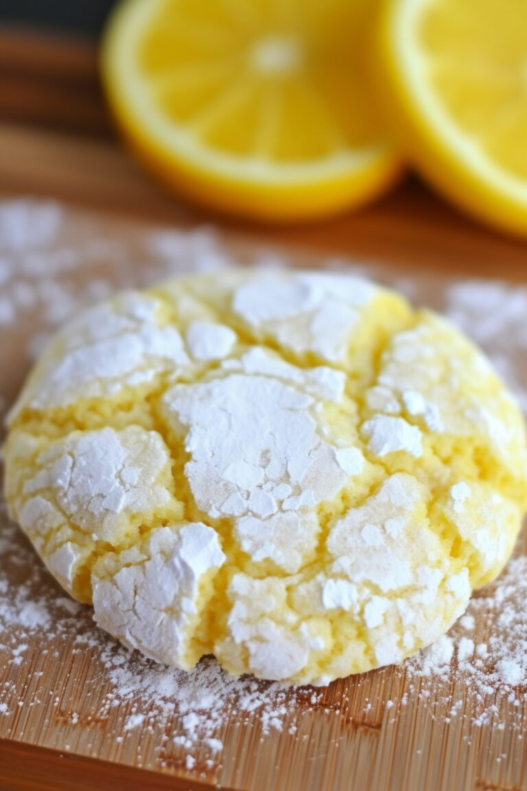 Lemon Crackle Cookies Recipe