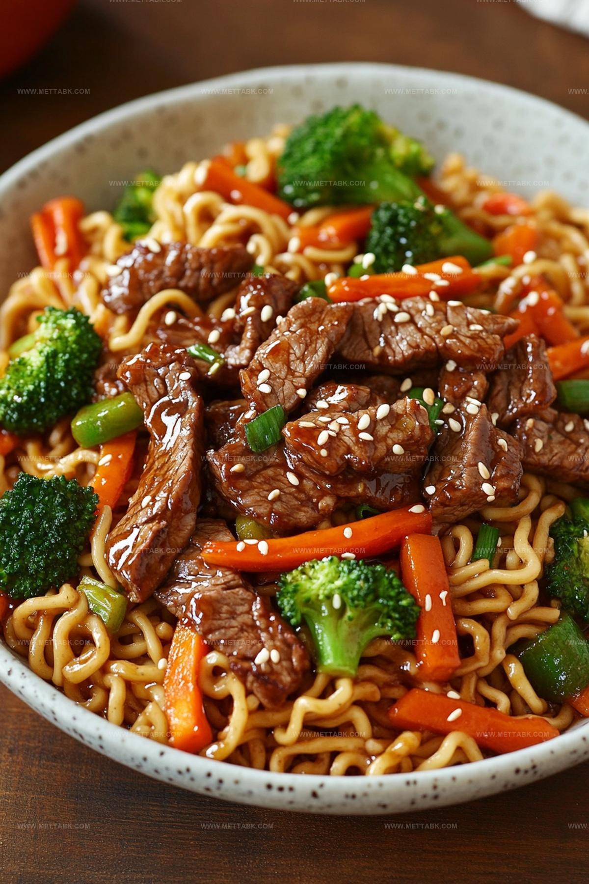 Mongolian Beef Stir-Fry With Ramen Recipe