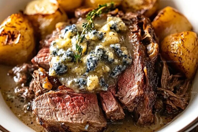 Steakhouse Pot Roast With Blue Cheese Gravy Recipe